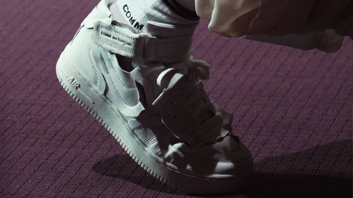 A First Look at the COMME des GARÇONS x Nike Air Force 1 Mid The Sole