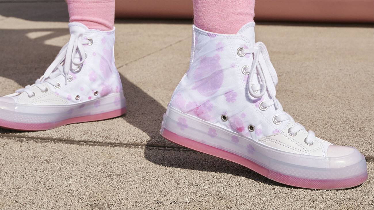 Cherry Blossom Decorates The Cutest Converse Sakura Chuck 70's | The Sole  Supplier