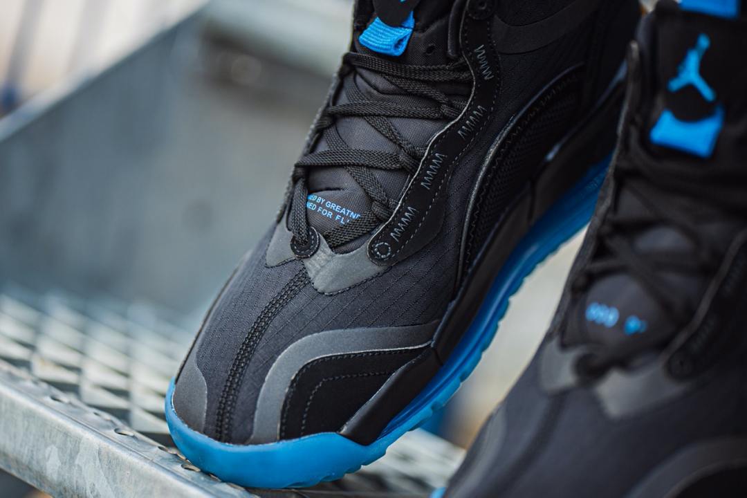 スニーカー NIKE Air Jordan Aerospace 720 Black Blue Fury SS 20 2020 Jordan Aerospace 720 Black Blue Fury Men's - BV5502-004 - US