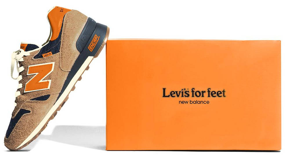 Image via New Balance levis x new balance 1300