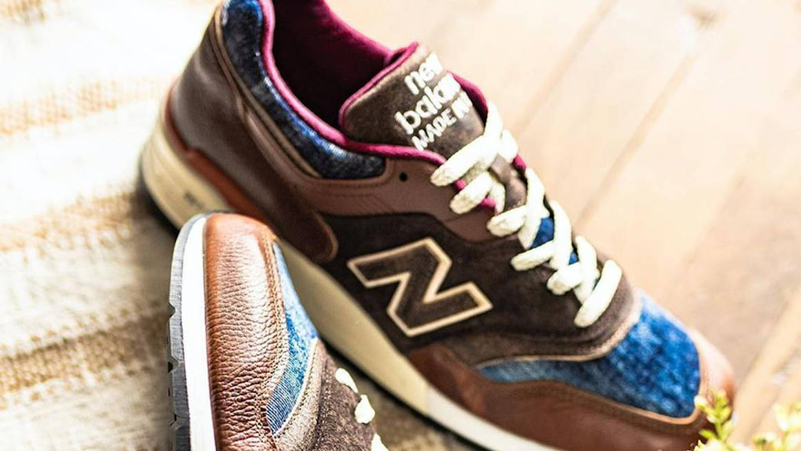 new balance 997 brown leather