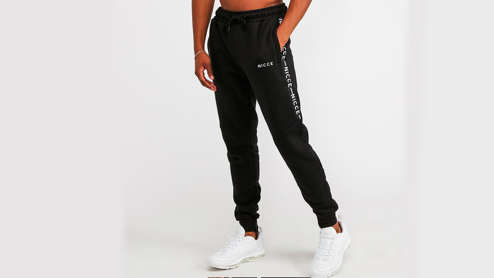 nicce black joggers