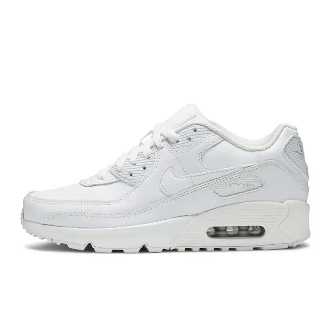 Nike Air Max 90 GS Leather Platinum | Where To Buy | 833412-100 | The ...