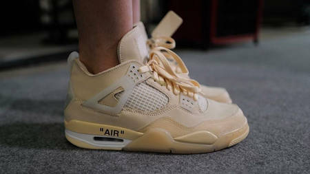 An On-Foot Look at the Off-White x Air Jordan 4 "White" An On-Foot Look at the Off-White x Air Jordan 4 "White"
