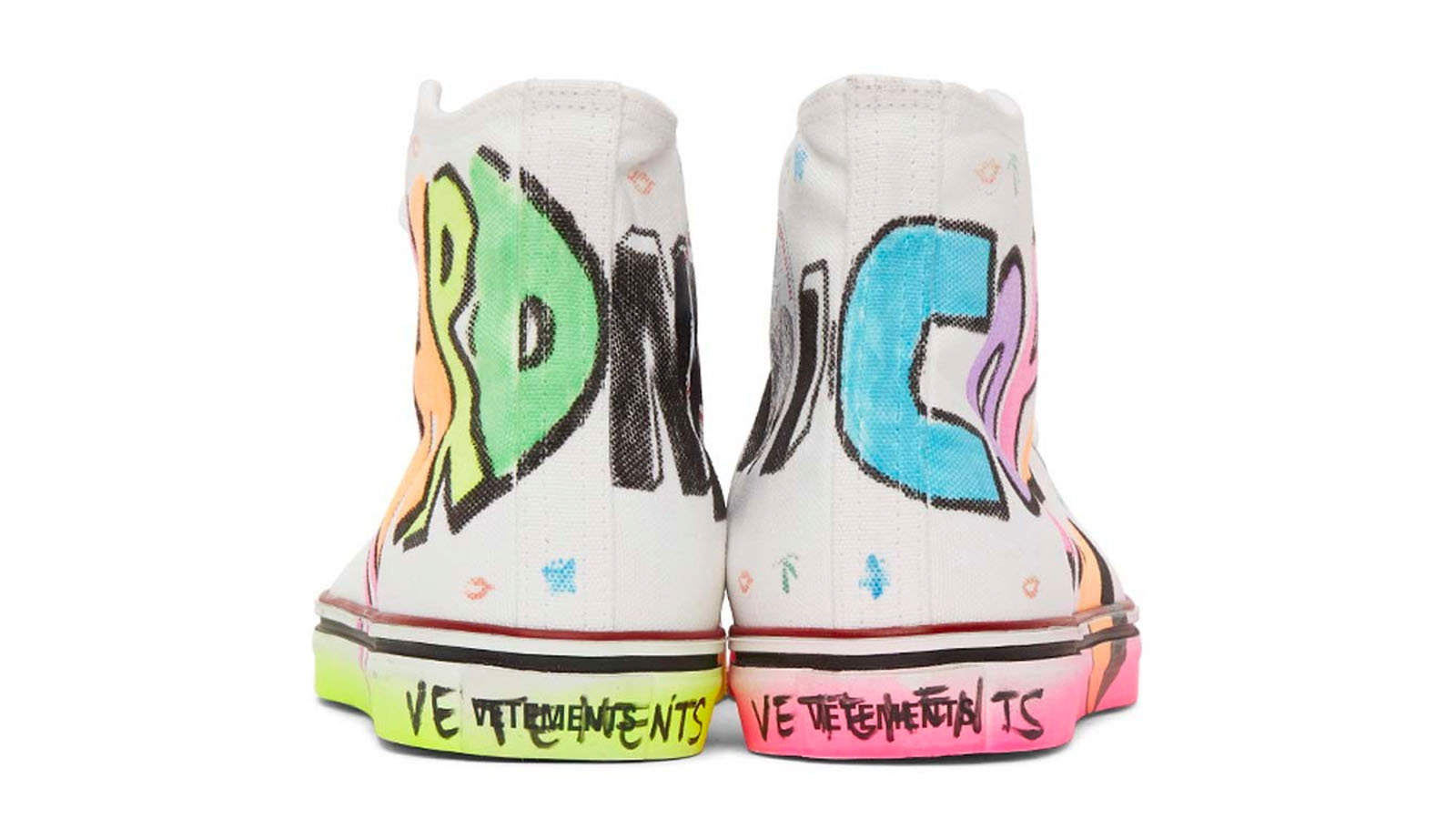 vetements neon hardcore happiness