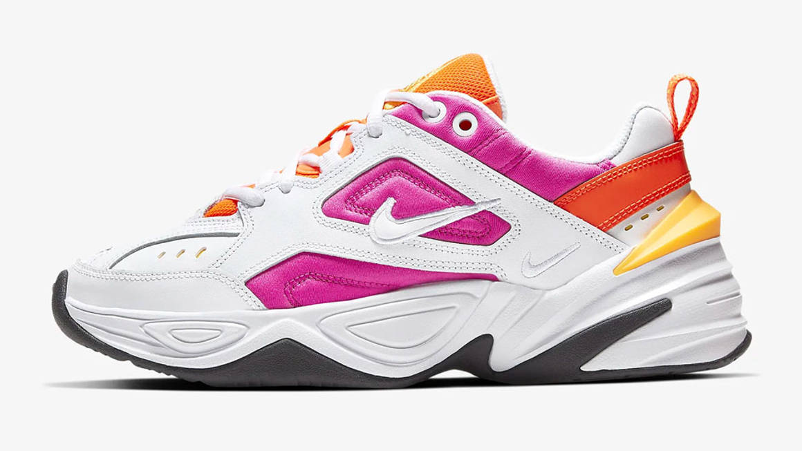 nike m2k tekno orange pink