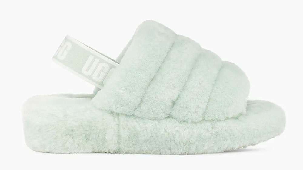 _0009_UGG Fluff Yeah Logo Slide Retro Mint