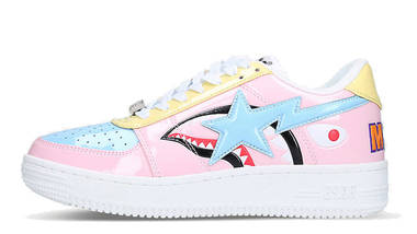 A BATHING APE Low Top Pink