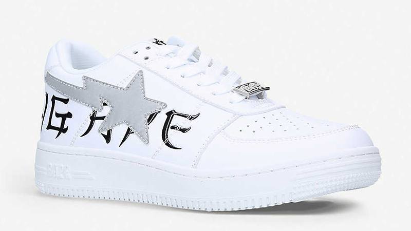 A BATHING APE Low Top White Front