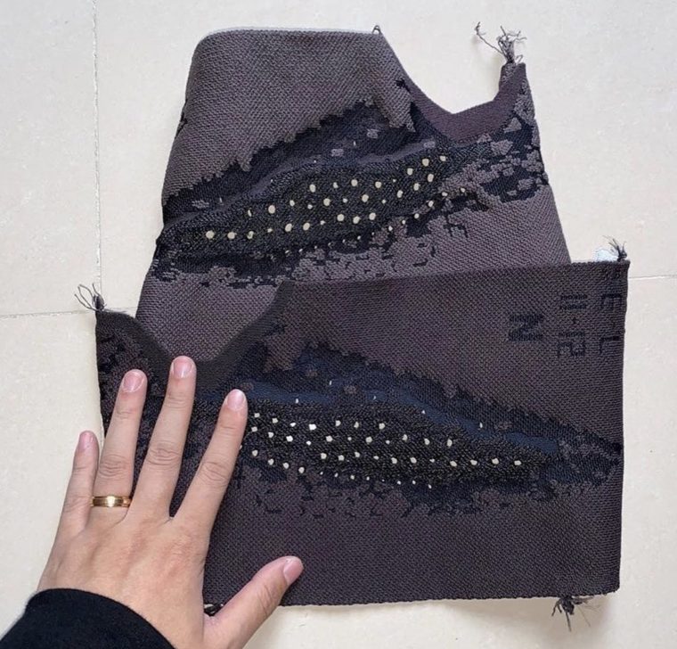 A Closer Look At The adidas Yeezy Boost 380 'Onyx' material