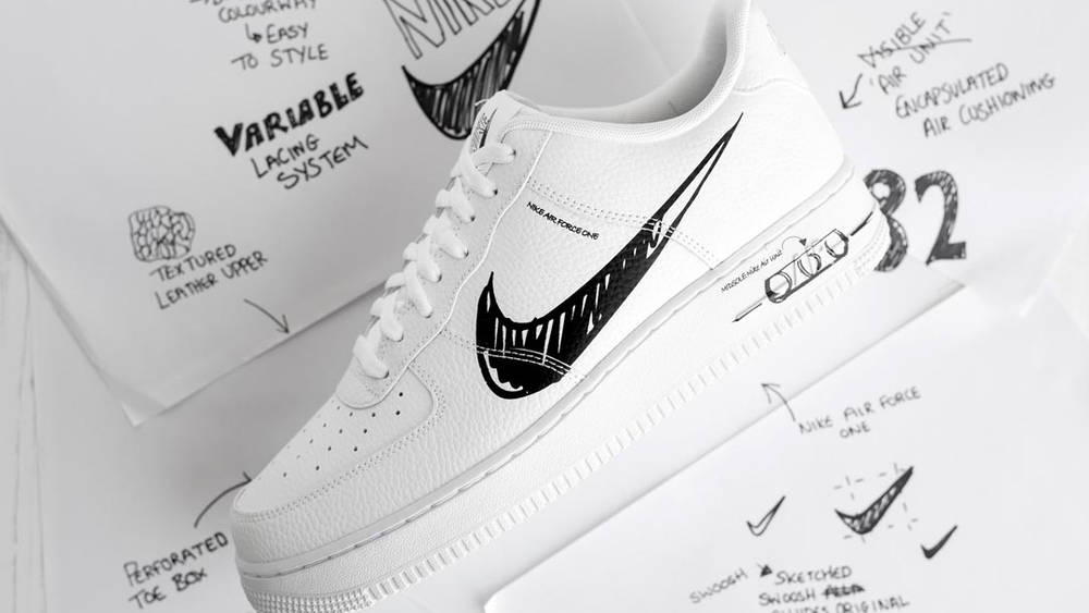 Image via The Sole Supplier Nike Air Force 1 "Sketch White"