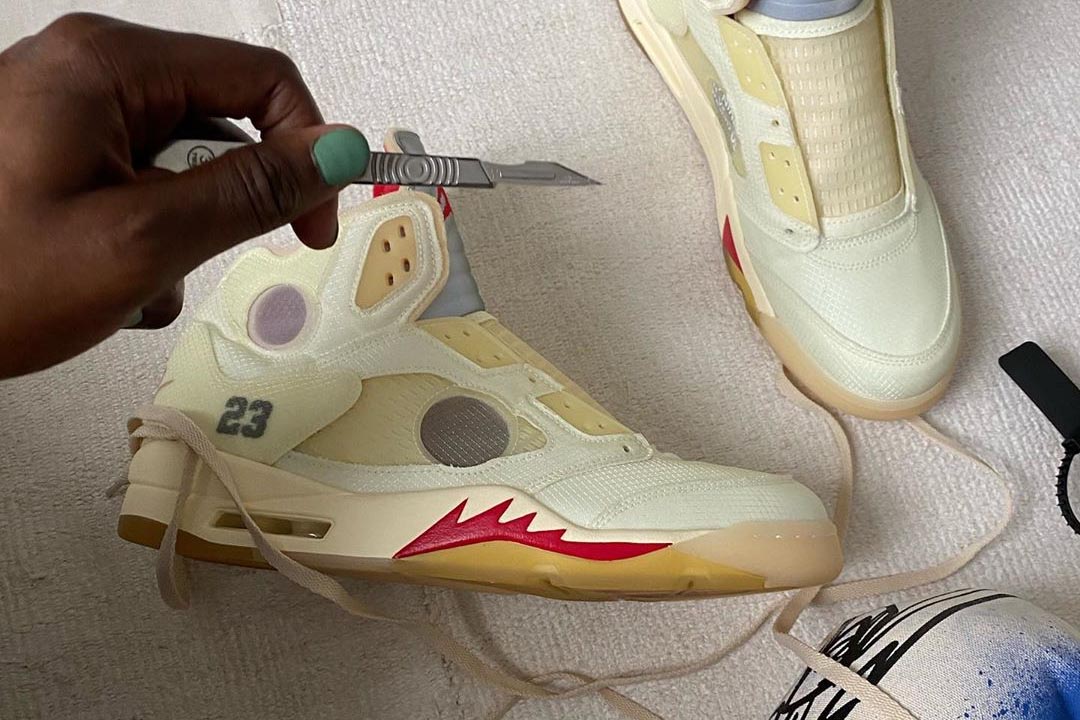 Off-White x Air Jordan 5 "Sail"