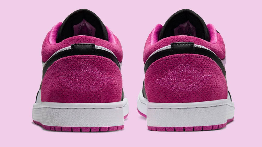 Air Jordan 1 Black Active Fuchsia heel copy Air Jordan 1 Black Active Fuchsia heel copy