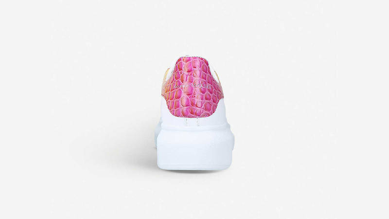 Alexander McQueen Runway Leather White Pink