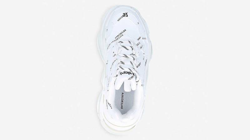 Balenciaga Triple S Logo-print White Black