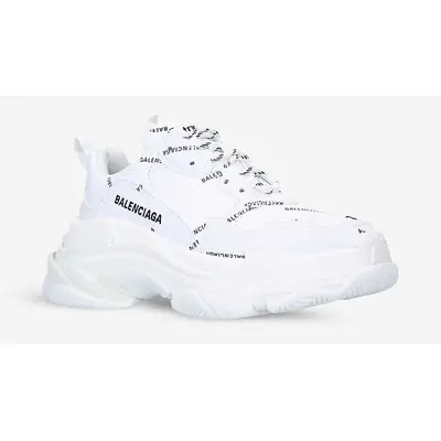 Balenciaga Triple S Logo-print White Black | Where To Buy | TBC | The ...