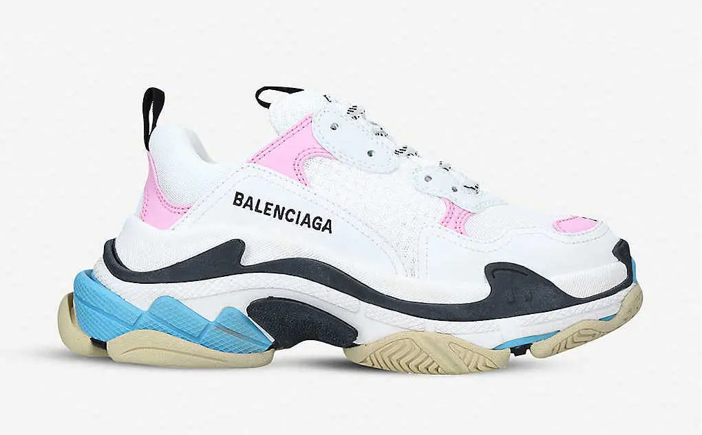 Balenciaga triple s cheap blue pink