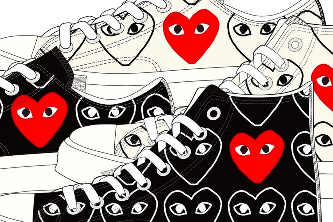 Heart print outlet converse