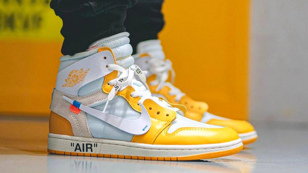 Image via repgod888 Off-White x Air Jordan 1 "Canary Yellow"