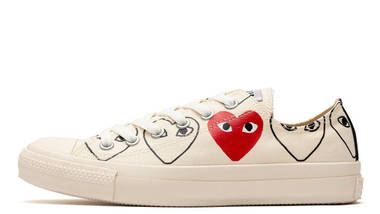 Comme des Garcons Play x Converse Chuck 70 Low Sail Black Comme des Garcons Play x Converse Chuck 70 Low Sail Black