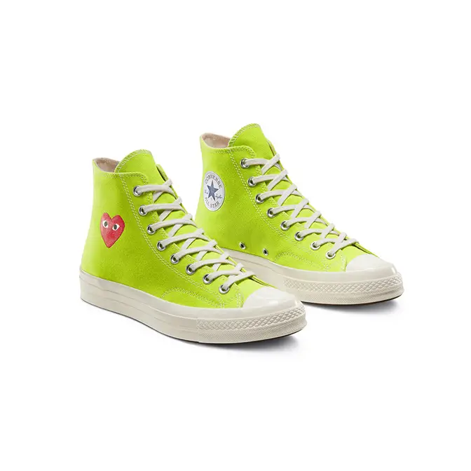 Converse all star bb jet mid men basketball shoes new black volt 171698c Converse Chuck Taylor All Star 70 High Bright Green front