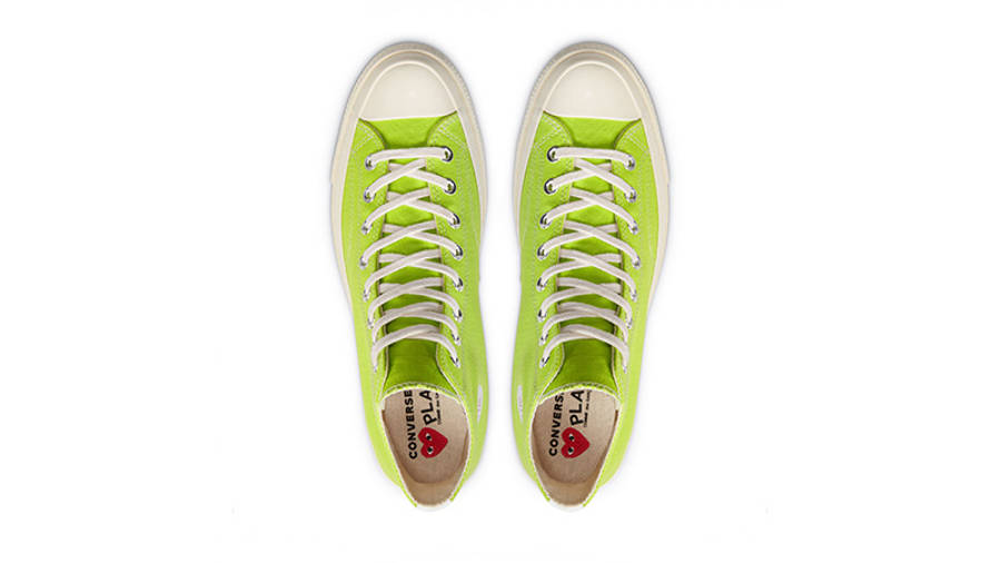 Comme des Garcons Play x Converse Chuck Taylor All Star 70 High Bright Green middle