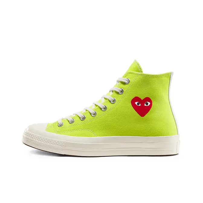 indarbejde Afskrække sandwich Comme des Garcons Play x Converse Chuck Taylor All Star 70 High Bright  Green | Where To Buy | 168299C | The Sole Supplier