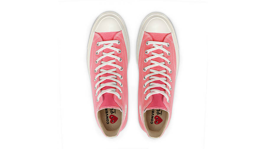 Comme des Garcons Play x Converse Chuck Taylor All Star 70 High Bright Pink middle