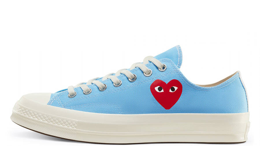 blue comme des garcons converse