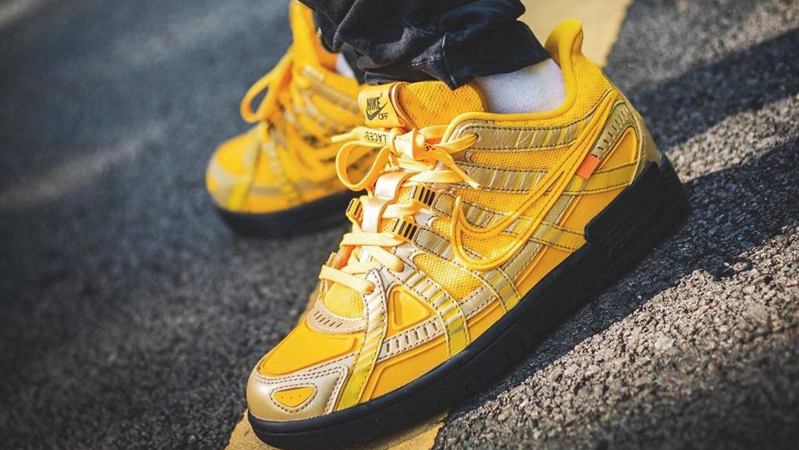 off white dunk university gold