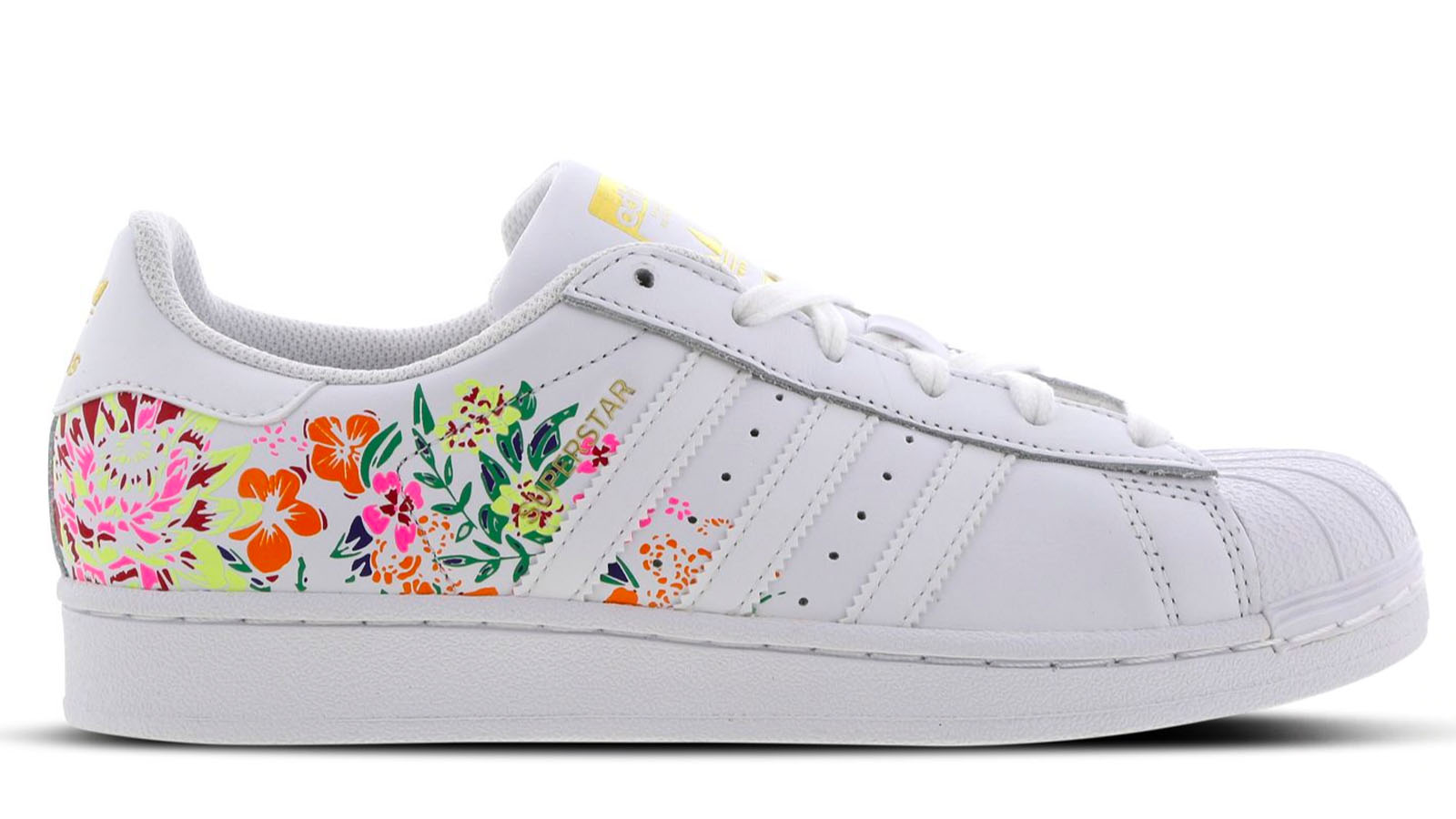 Floral printed adidas superstar
