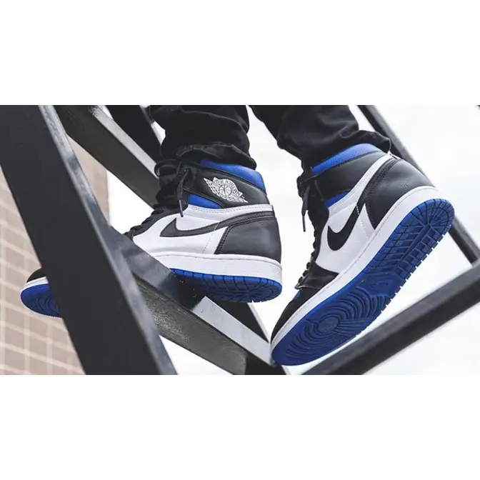 Black Blue 85 Dunk shirt for Jordan 1 Retro High Royal Toe