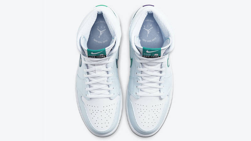 Jordan 1 Mid Nike Hoops White Green