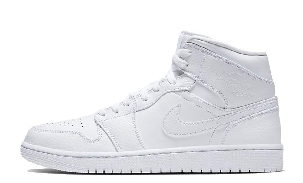 triple white jordan 1