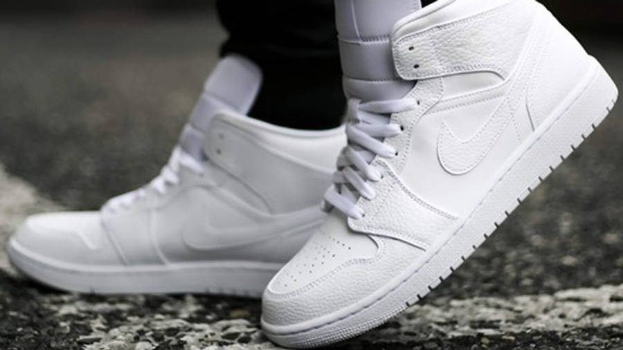 Jordan 1 Mid Triple White | Where To Buy | 554724-130 | The Sole Supplier