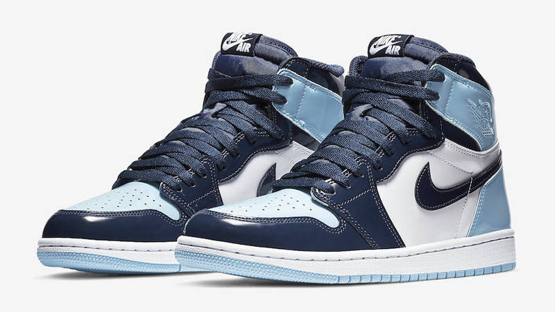 Jordan 1 Retro High UNC Patent Blue Chill Where To Buy CD0461 401 The Sole Supplier