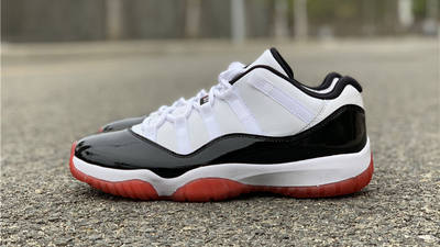 Jordan 11 Low Concord Bred Lifestyle Side