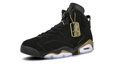 black and gold jordans retro 6