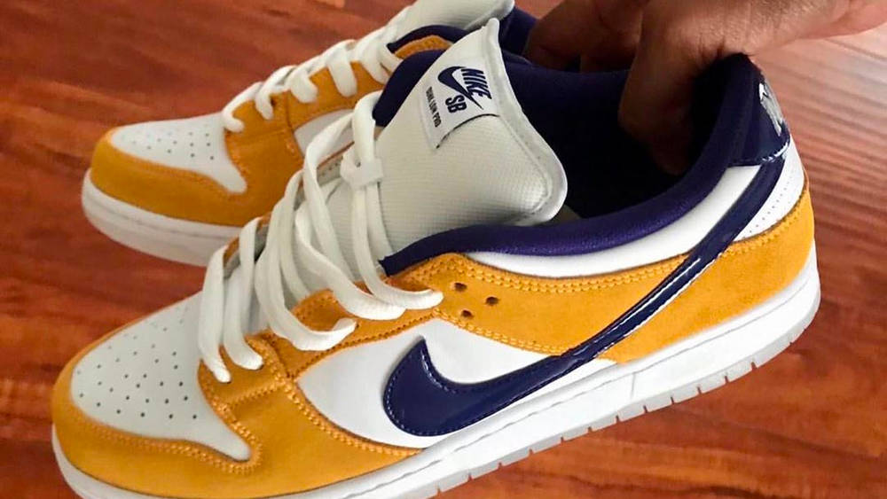 Image via nikesbornothing Nike SB Dunk Low "Laser Orange"