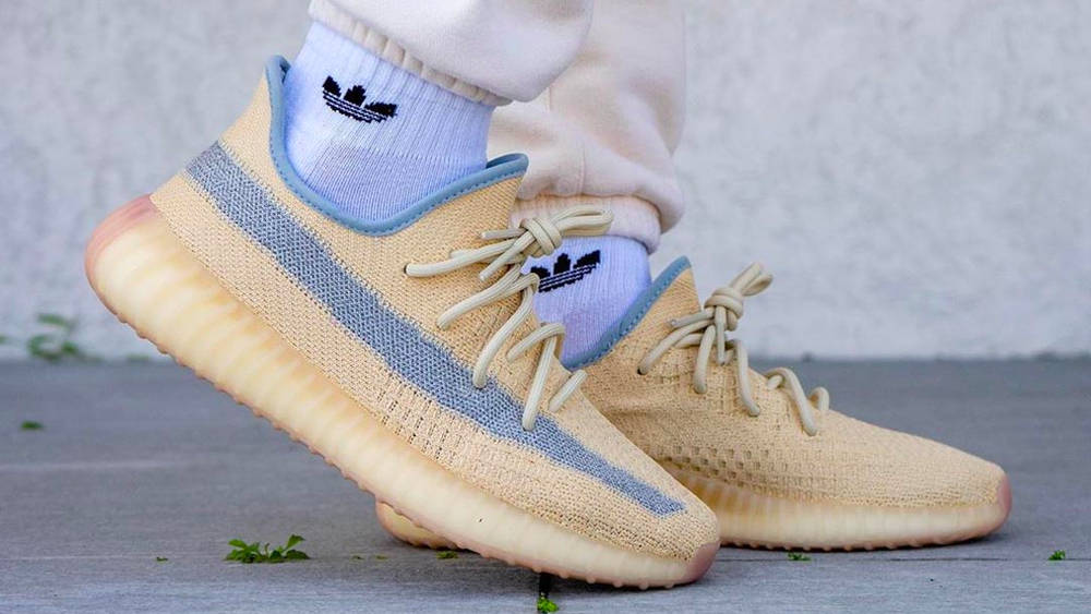 Image via yankeekicks Yeezy Boost 350 V2 "Linen"