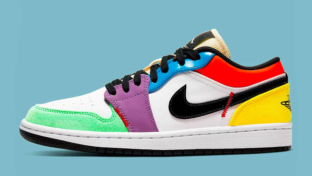 Image via Nike Low top jordan 1 multicolour