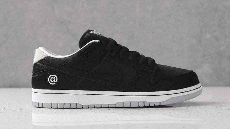 Medicom Toy x Nike SB Dunk Low Black Lifestyle Side