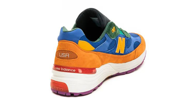 New Balance 997 Made in USA Blue Orange Back