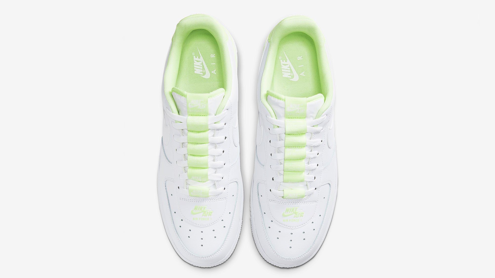 Nike Air Force 1 Double Air White Barely Volt