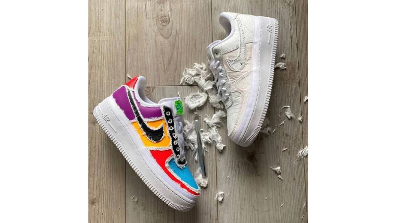 white seal tear air force 1