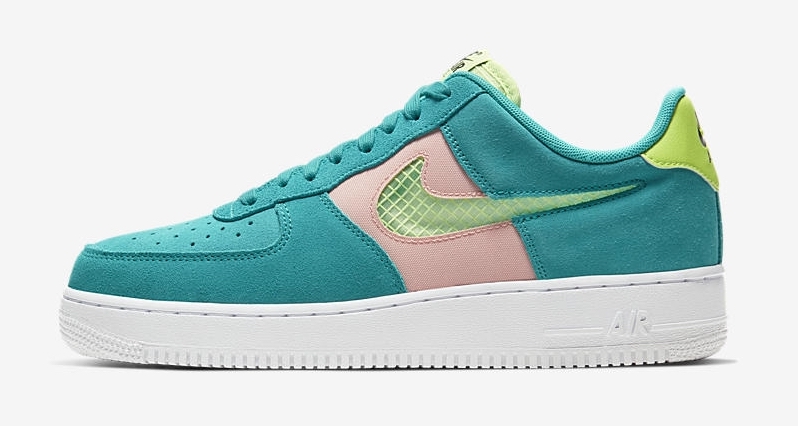 Nike Air Force 1 Oracle Aqua green