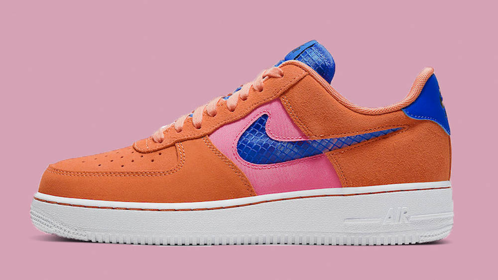 Nike Air Force 1 Pacific Blue Orange Trace Lotus Pink