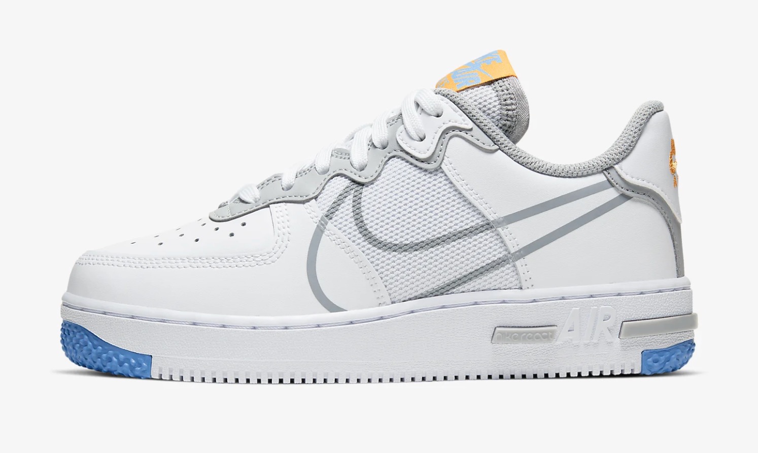 Nike Air Force 1 React White Blue