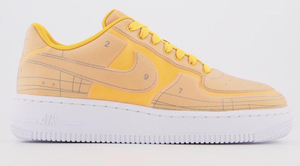 Nike Air Force 1 Schematic Orange