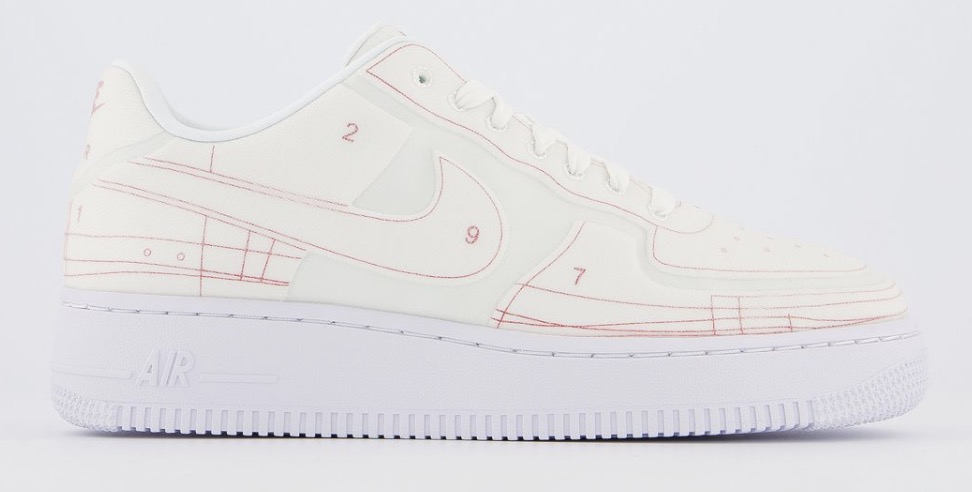 Nike Air Force 1 Schematic White